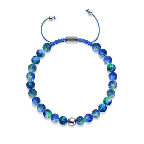 Bracelet Macramé Porcelaine Picasso | Océanique